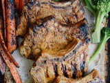 Spicy Honey Mustard Grilled Pork Chops