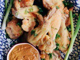 Spicy Peanut Sauce & Oven Fried Chicken