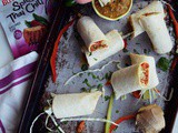 Spicy Thai Tuna Wraps with Peanut Sauce