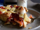 Strawberry and Rhubarb Pies with Vegan Whipped Cream