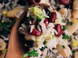 Three Bean Rice Salad