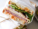 Turkey, Ham and Swiss Deli Sandwich with Miller's Banana Pepper Sauce