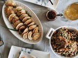 Vegan Dumplings and Cauliflower Fried Rice