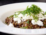 Spicy Lentils with Mint and Goat Cheese