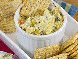 Addicting Baked Spinach Artichoke Dip #gamedayappetizer