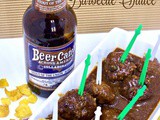 Appetizer Meatballs with Beer Barbecue Sauce #cic