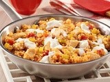 Buffalo Chicken Quinoa Skillet