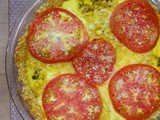 Corn, Tomato and Broccoli Breakfast Quiche