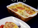 Creamy Cheesy Tomato Potato Au Gratin #cic