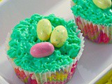 Cute Birds Nest Easter Cupcakes #WhenWeBake