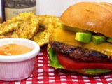 Grilled Top Sirloin Burger with Mushrooms