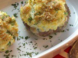 Holiday Crab & Cream Cheese Stuffed Mushrooms Appetizer #NaturallyCheesy #ad