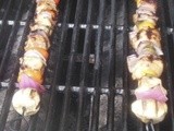 Marinated Chicken & Veggie Skewers