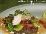 Over the Top Steak Tacos with Crispy Bacon and Adobo Sauce