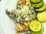 Savory Baked Salmon with Creamy Spinach Toppping