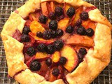 Simple Peach Blueberry Gallette