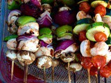 Summer Entertaining with Shrimp & Chicken Kabobs & Heineken Beer