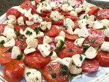 Tomato, Cucumber and Mozzarella Appetizer Tray