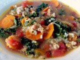 Turkey & Kale Soup with Rice & Fresh Veggies