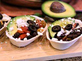 Vegetarian Black Bean Taco Boats #OldElPaso