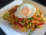 Thai Nam prig pow and vegetable fried rice recipe