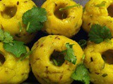 Traditional Khichi or khichu recipe ( rice flour dumplings)