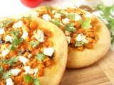 Chicken and Feta Manakish/Arabic Pizza