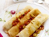 Coconut Jaggery filled Crepes with Treacle - Guest Post for Cemplang Cemplung