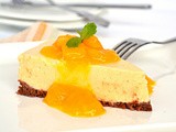 No Bake Mango Cheesecake with Mango Sauce