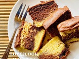 Marble butter cake