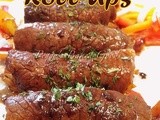 Beef roll ups & balsamic sauce