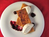 Blueberry and lemon Filo Crisp