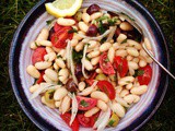 Cannellini bean and olive salad