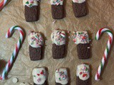 Chocolate and Candy Cane Biscuits