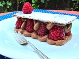 Chocolate and Raspberry Mille Feuille