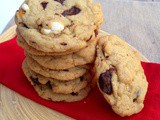 Chocolate caramel popcorn cookies