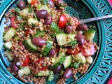 Greek Style Giant Couscous Salad