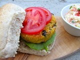 Italian flavoured polenta burgers