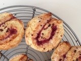 Lemon and Raspberry Swirl Scones