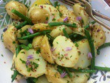 Mustardy potato and green bean salad