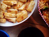 Salt and pepper tofu with dipping sauce