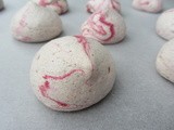 Strawberry Ripple Egg-free Meringues