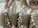 Triple Chocolate Christmas Tree Brownies