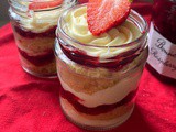 Victoria Sponge Cake Jars