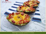 Baked Eggs in Avocado with Bacon, a Healthy Breakfast Treat