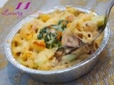 Cheesy Ham and Shrimp Macaroni Au Gratin Recipe