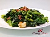 Chinese Stir-fry Kale with Oyster Sauce and Dried Shrimps