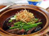 Claypot Pork Liver, Loaded with Health Benefits ( 砂煲姜葱猪肝 )