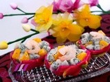 Healthy cny Dragon Fruit Prawn Salad (新春龍珠果沙拉)