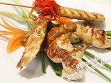 Martin Yan's Grilled Chicken Satay with Spicy Peanut Sauce